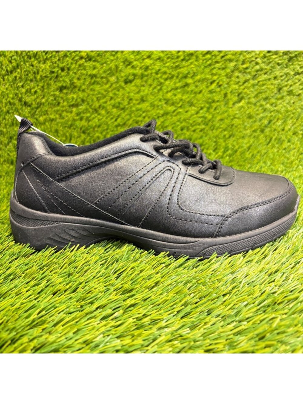Easy Works by Easy Street Paprika Womens Size 7 Black Slip-Resistant Work Shoes